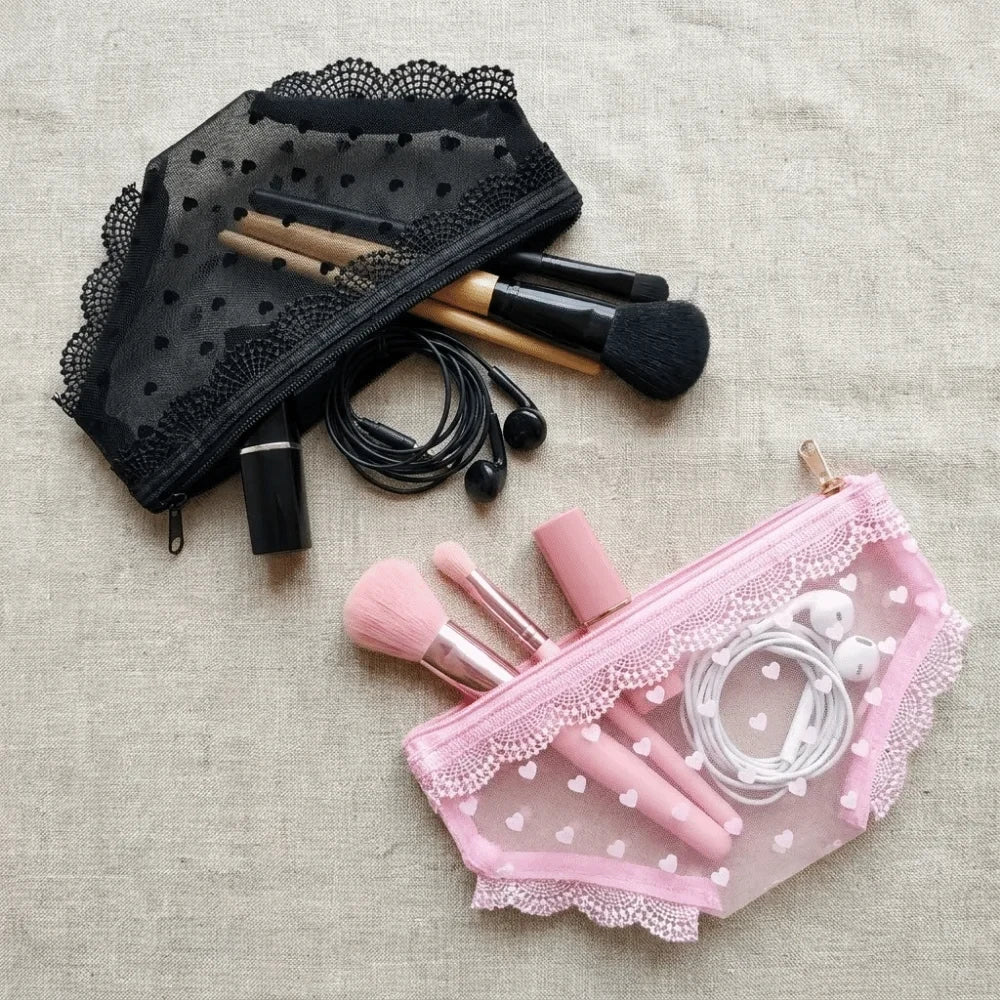 Mesh Briefs Cosmetic Storage Pouch